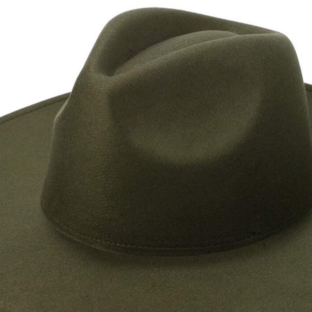 Western cowboy rancher hat wide brim fedora felt rancher hat cowgirl nashville - Picture 8 of 12